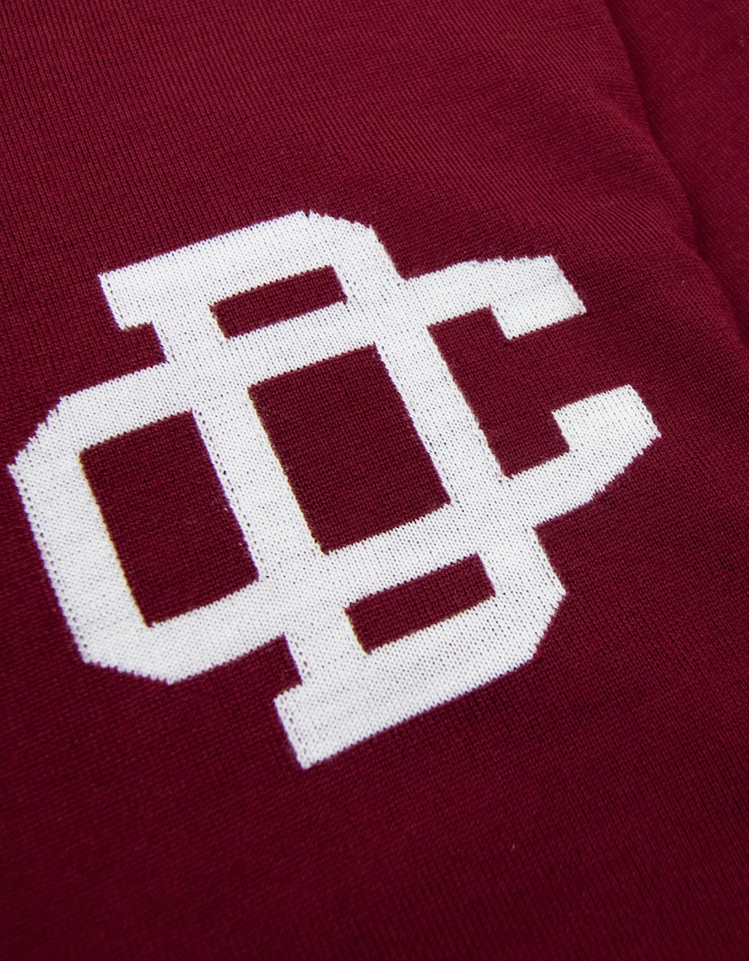 Monogram Logo Knitted Sweater Burgundy