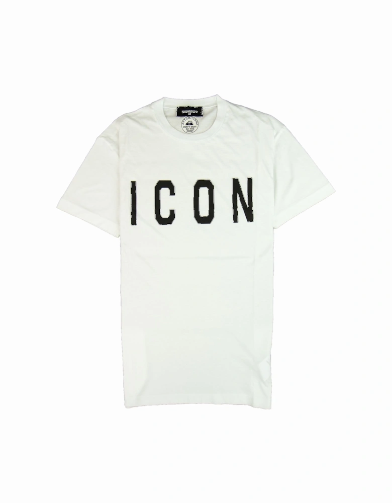 Icon Print T-shirt White 0100