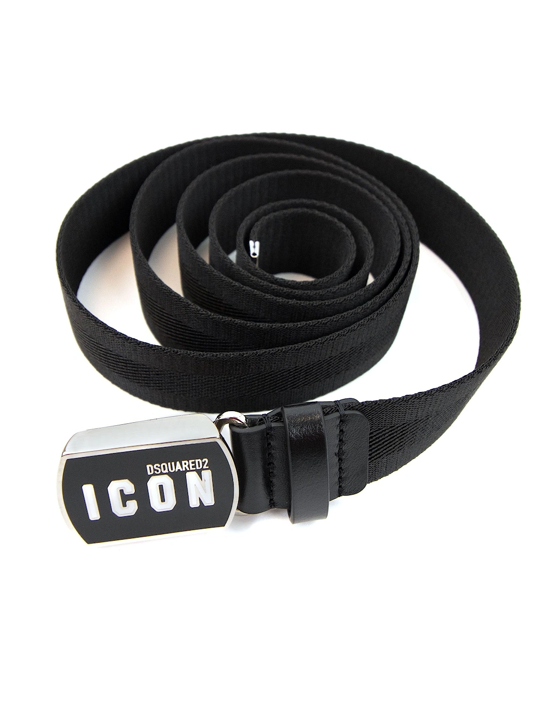 Be Icon Plaque Belt Black