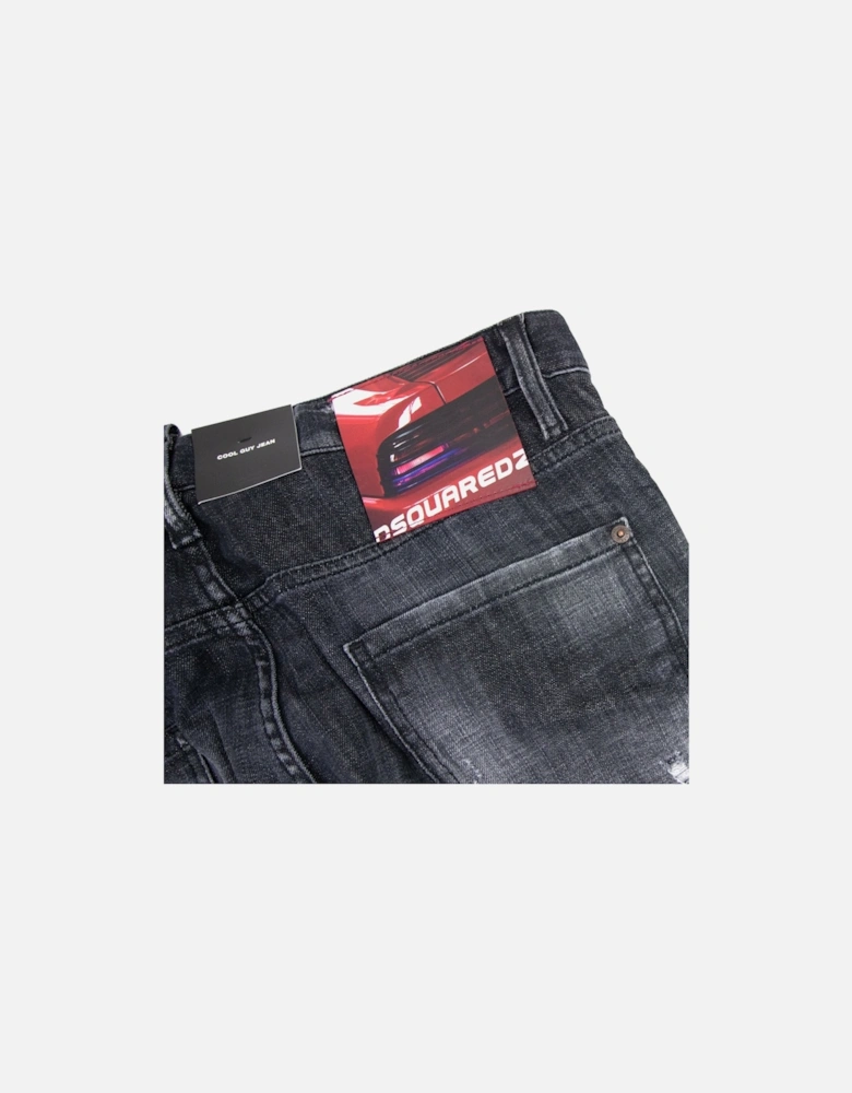 Black Knee Patch Cool Guy Jean Black