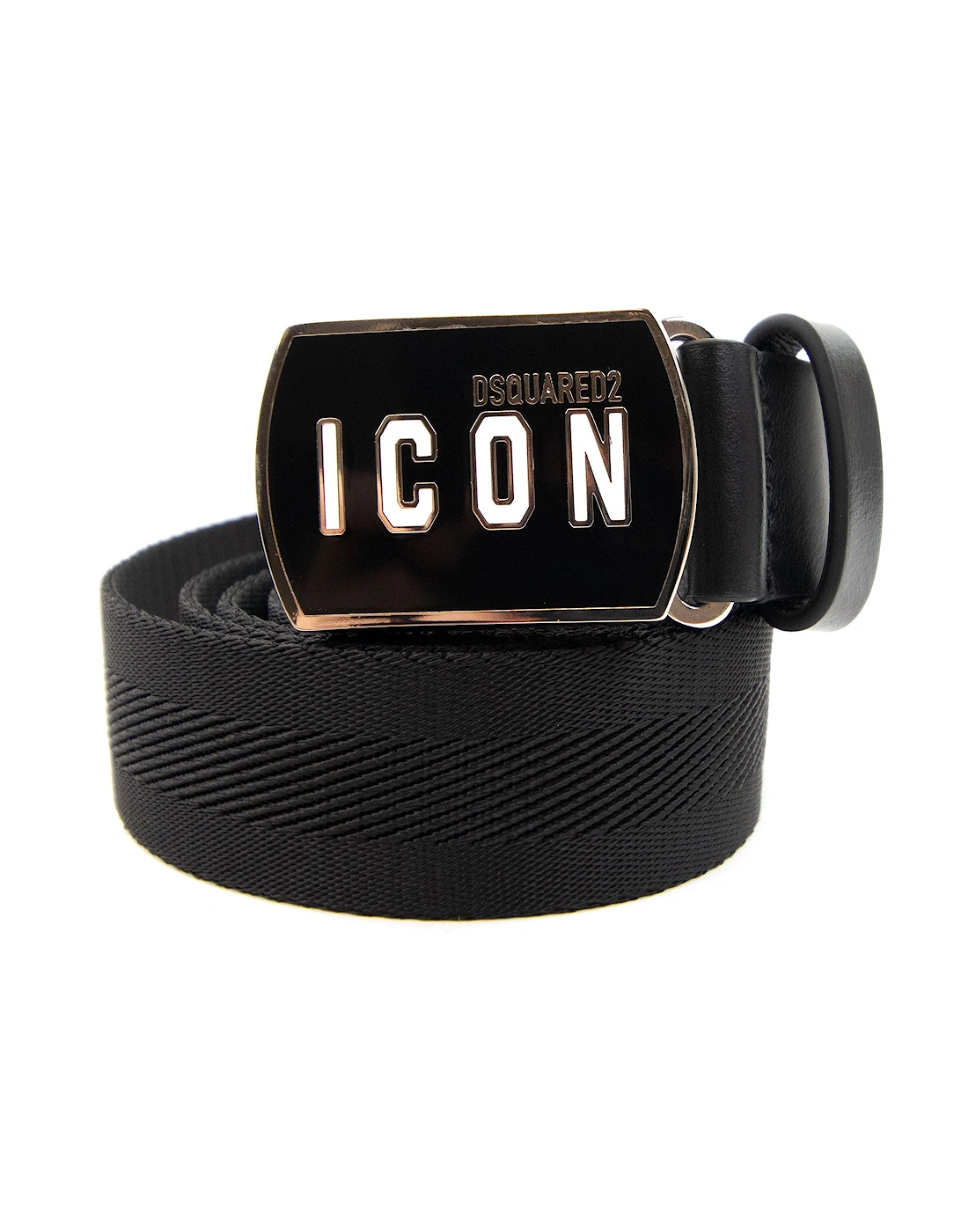 Be Icon Plaque Belt Black