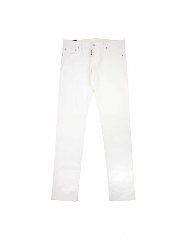 Stretch Slim Fit Jeans White 100