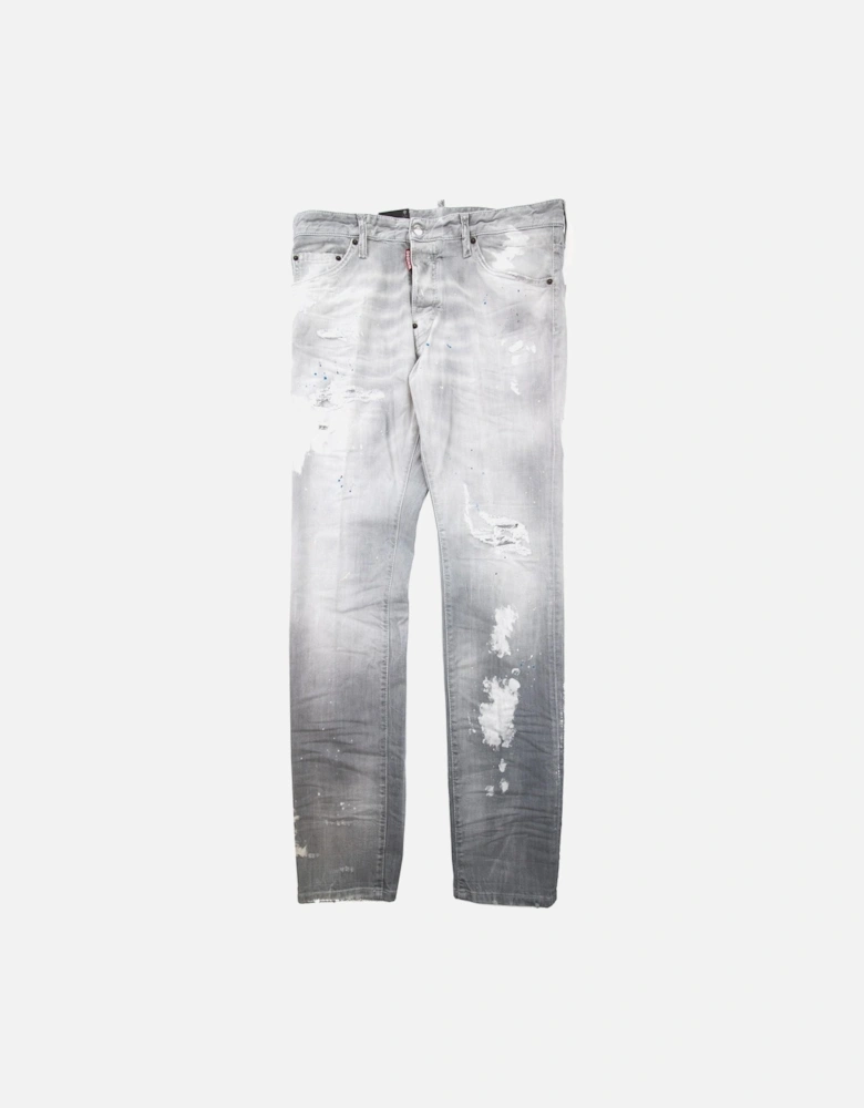 Cool Guy Multi Paint Jean Light Grey