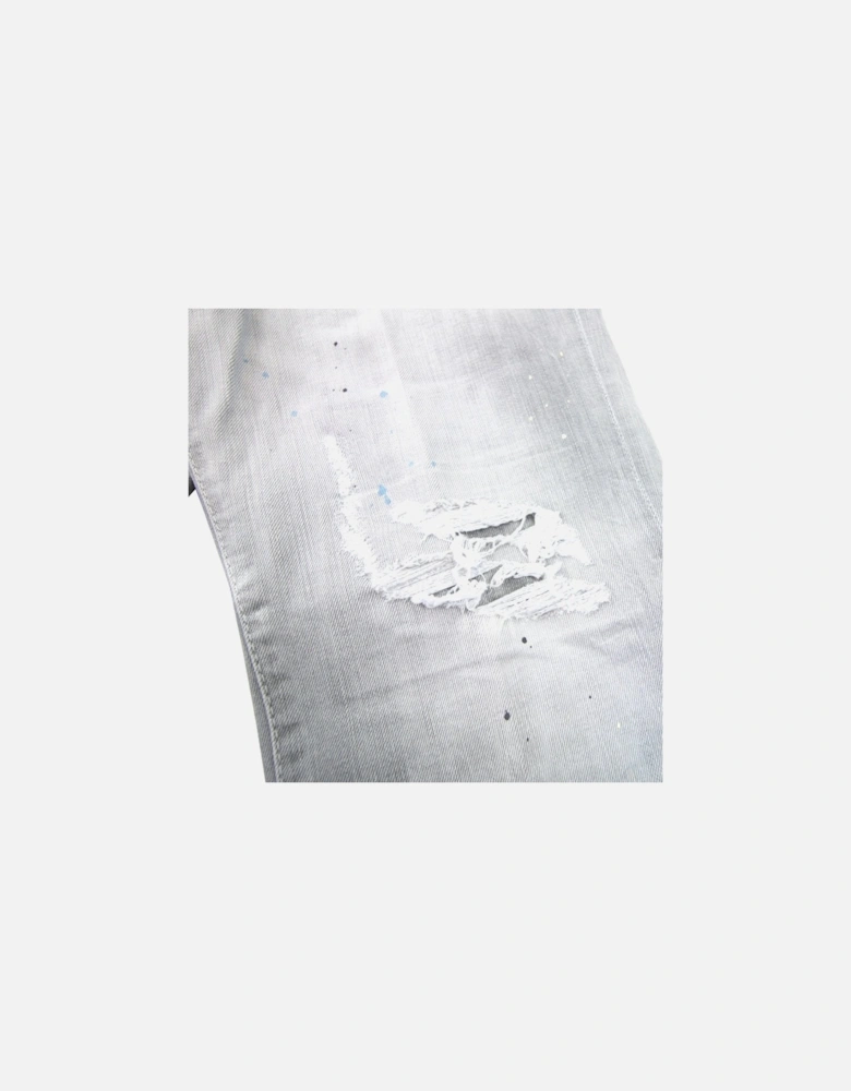 Cool Guy Multi Paint Jean Light Grey