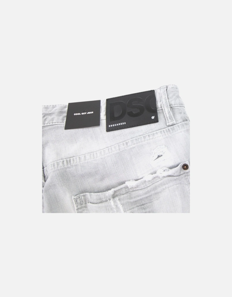 Cool Guy Multi Paint Jean Light Grey