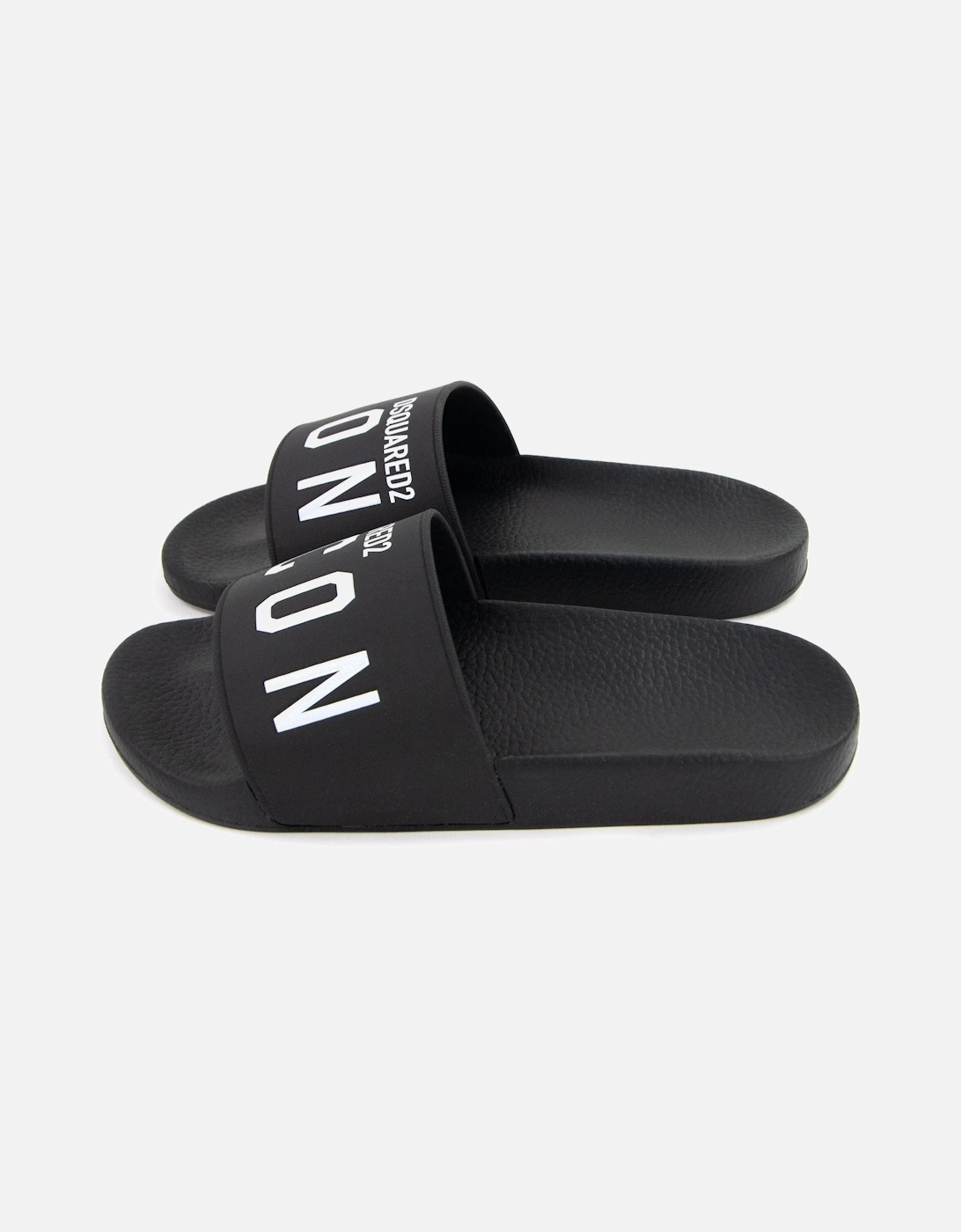 Be Icon Rubber Sliders Black, 5 of 4