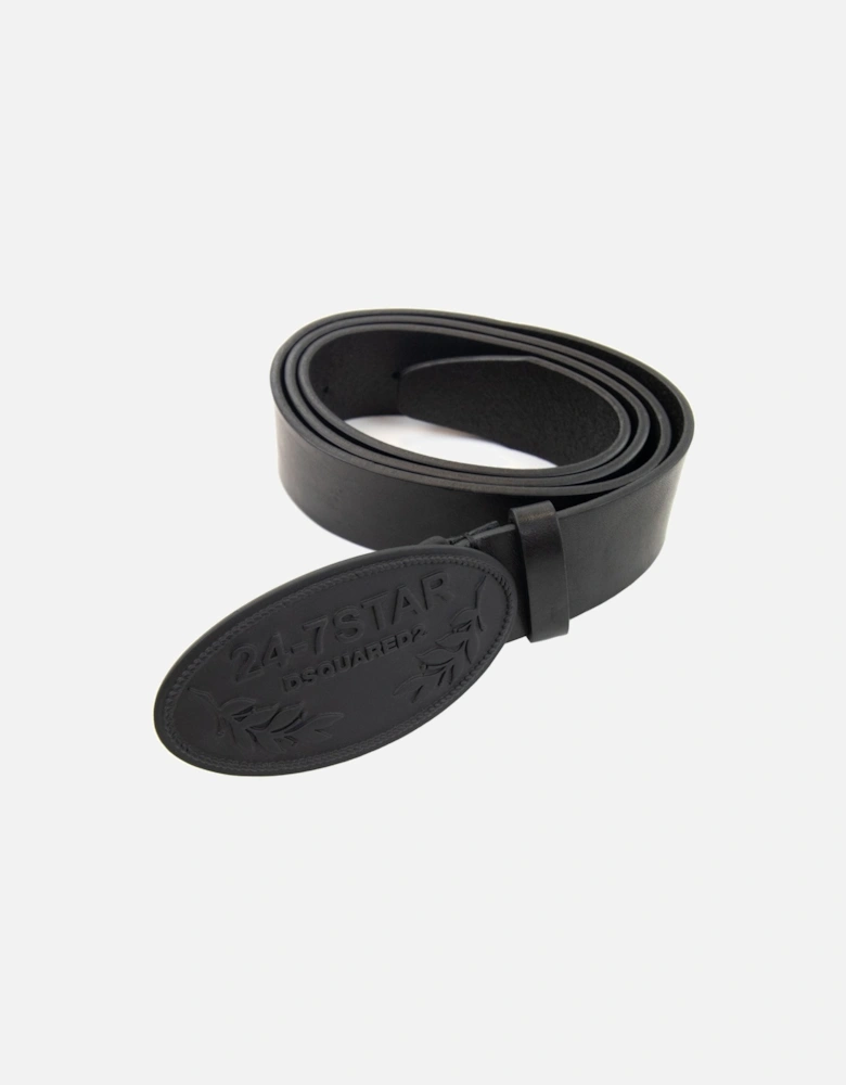 24-7 Star Buckle Belt Black