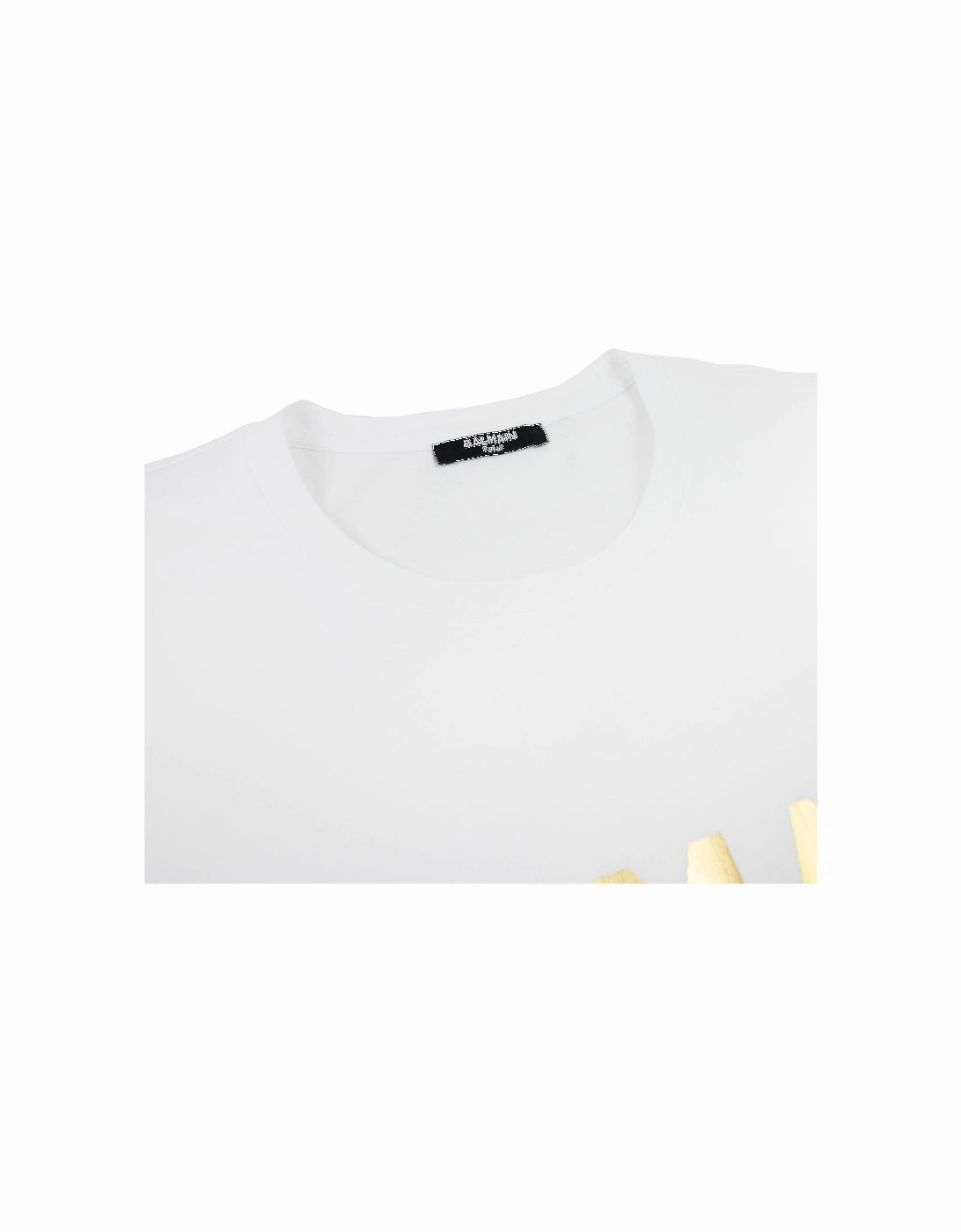 Metallic Logo Tshirt White Gad
