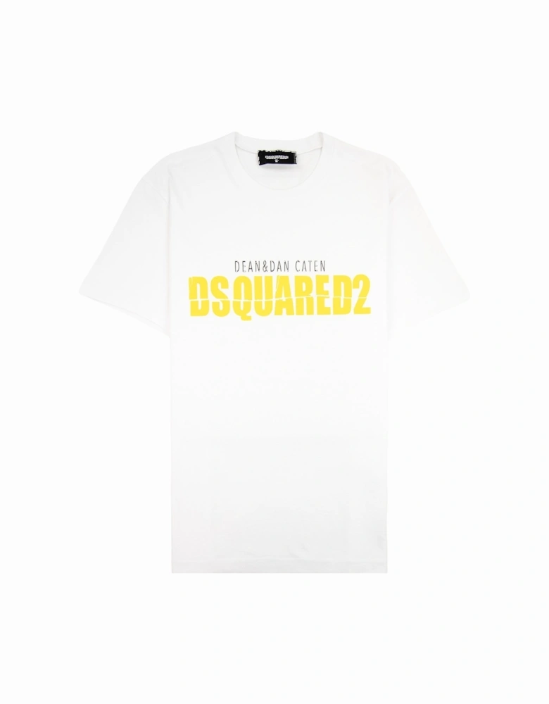 Horror Printed Logo Cool Fit T Shirt White 100