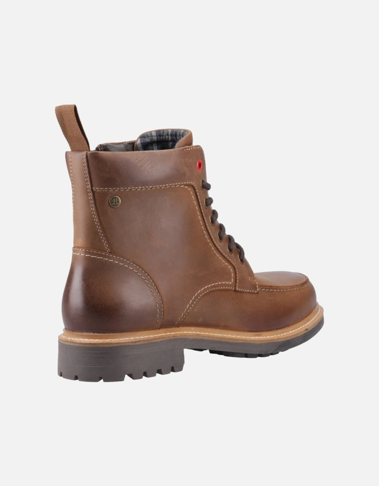 Shaws Ankle Boot Leather Men's Dark Tan Ankle Boots