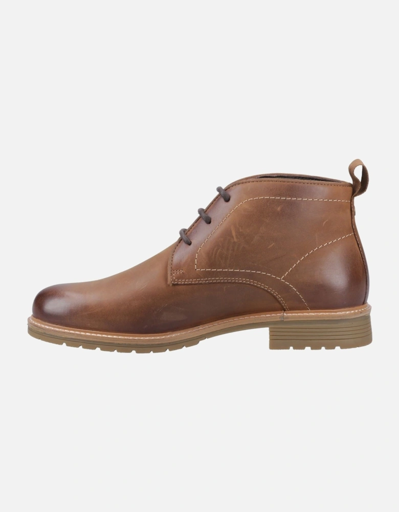 Jura Leather Men's Dark Tan Ankle Boots
