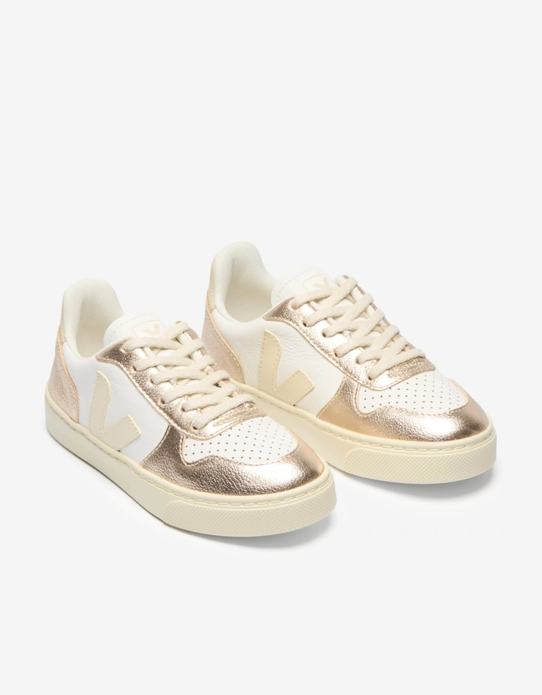 Kids Small V-10 Laces Trainers in White