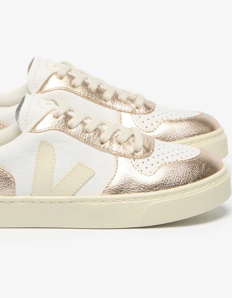 Kids Small V-10 Laces Trainers in White