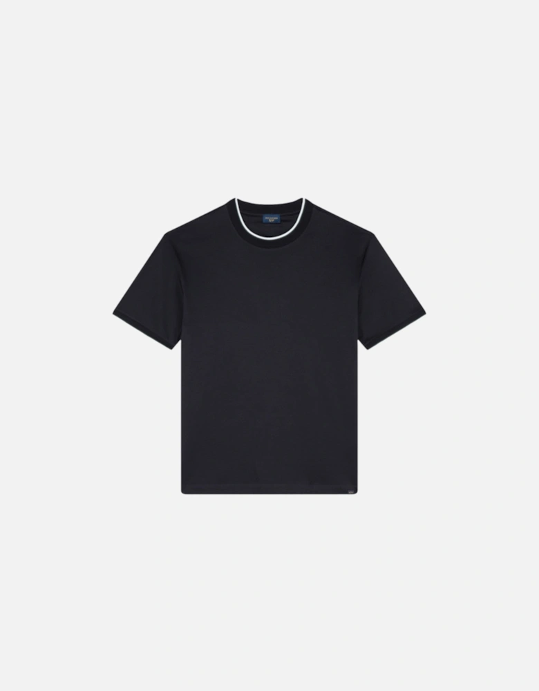 Moon Badge Interlock T-Shirt 050 Navy