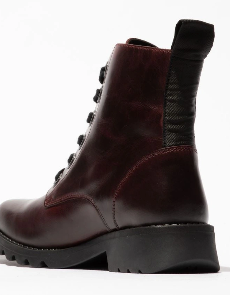 Ragi Leather Women's Wine Boots