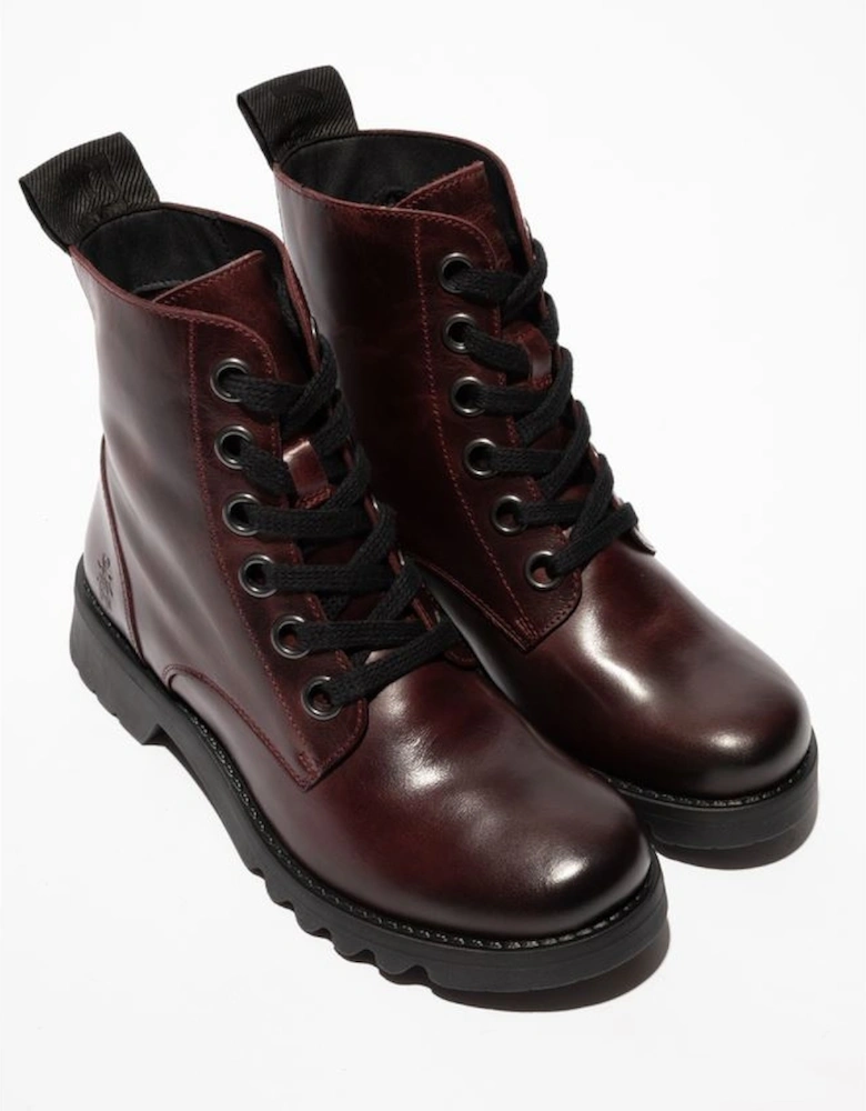 Ragi Leather Women's Wine Boots