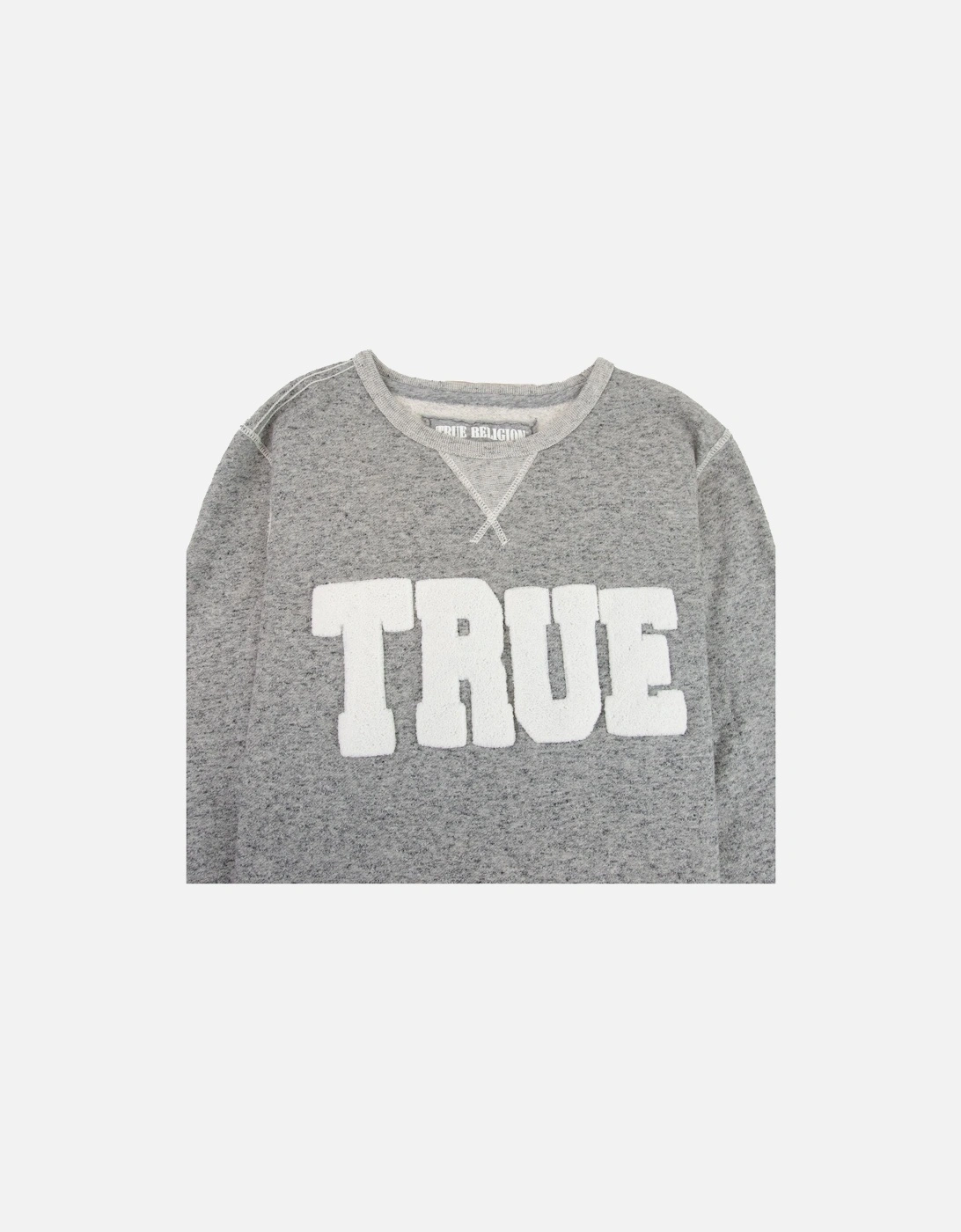 Felt True Logo Crew Sweatshirt Grey Marl