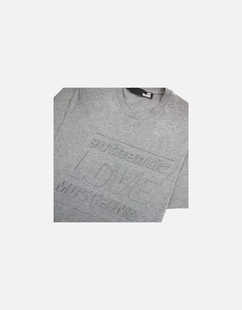 Authentic 3d Print T Shirt Grey MX1