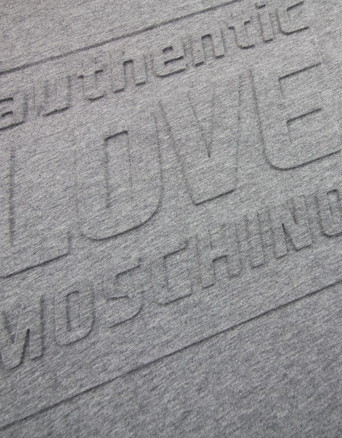 Authentic 3d Print T Shirt Grey MX1