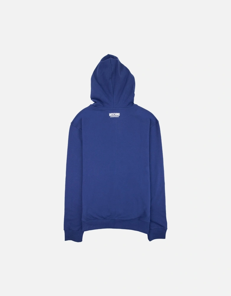 Underwear Pocket Tape Logo Hoody Blue