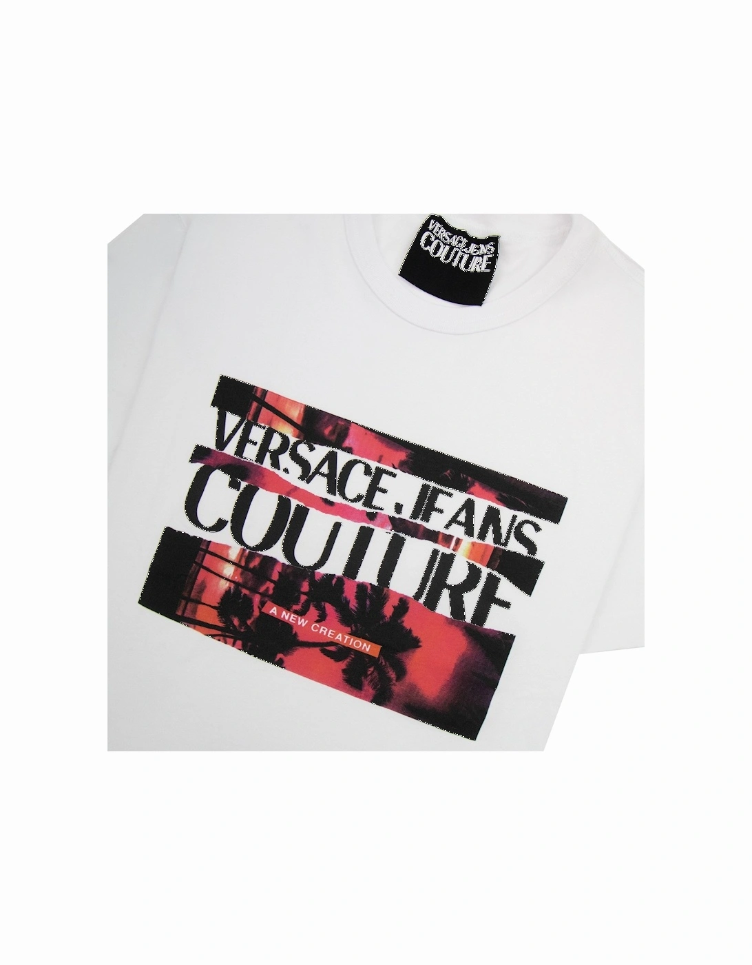 Jeans Couture Logo Printed T Shirt White