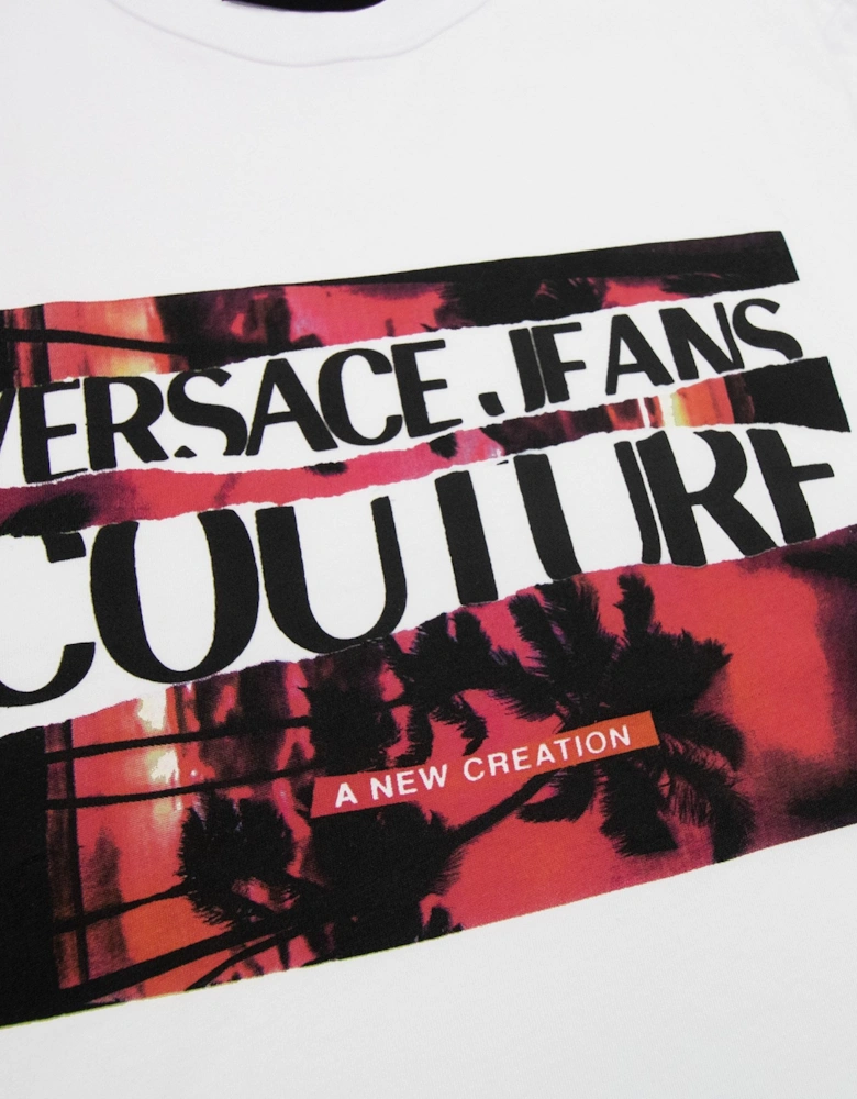Jeans Couture Logo Printed T Shirt White