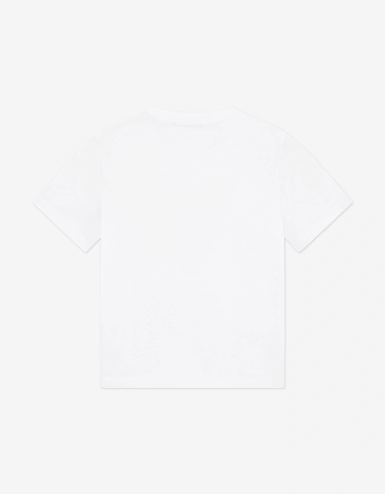 Emporio Armani Boys Train Core ID T-Shirt in White